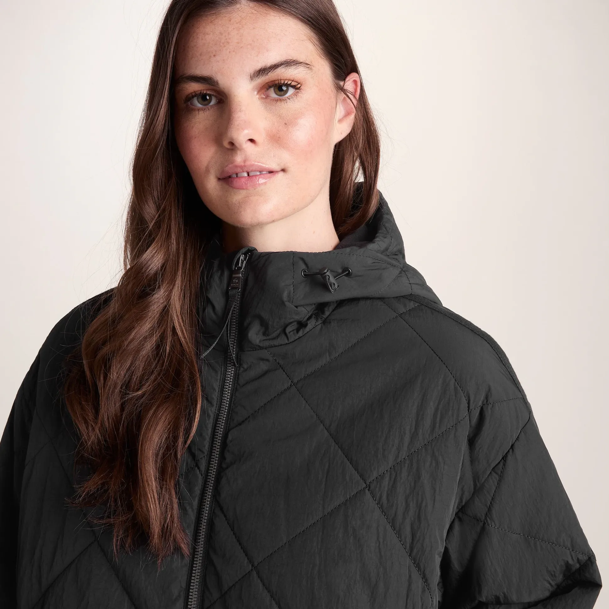 Corlae Womens Oversized Shower Resistant Insulated Jacket - Black