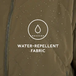 Corlae Womens Oversized Shower Resistant Insulated Jacket - Khaki
