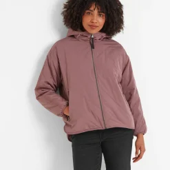 Corlae Womens Oversized Shower Resistant Insulated Jacket - Mauve