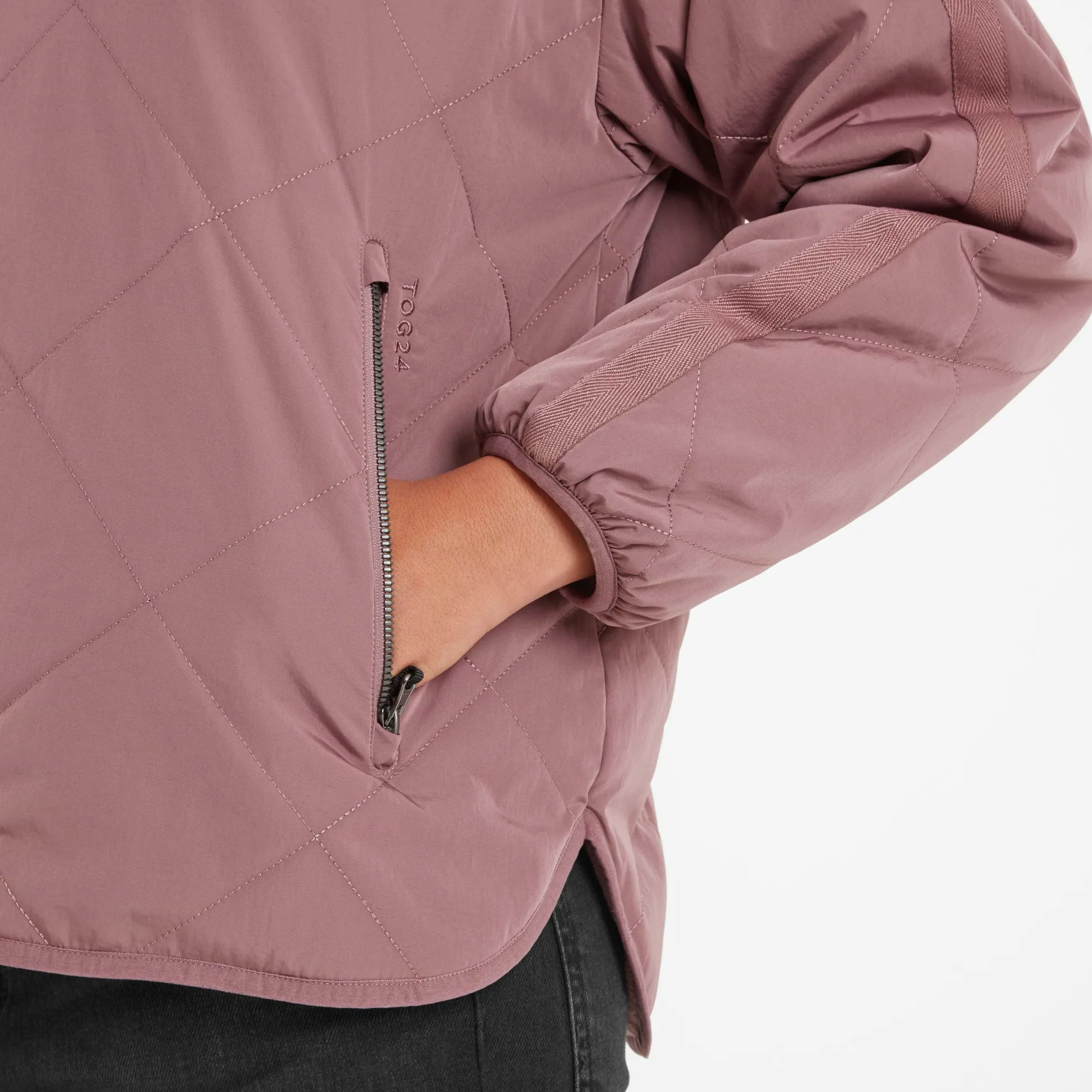 Corlae Womens Oversized Shower Resistant Insulated Jacket - Mauve