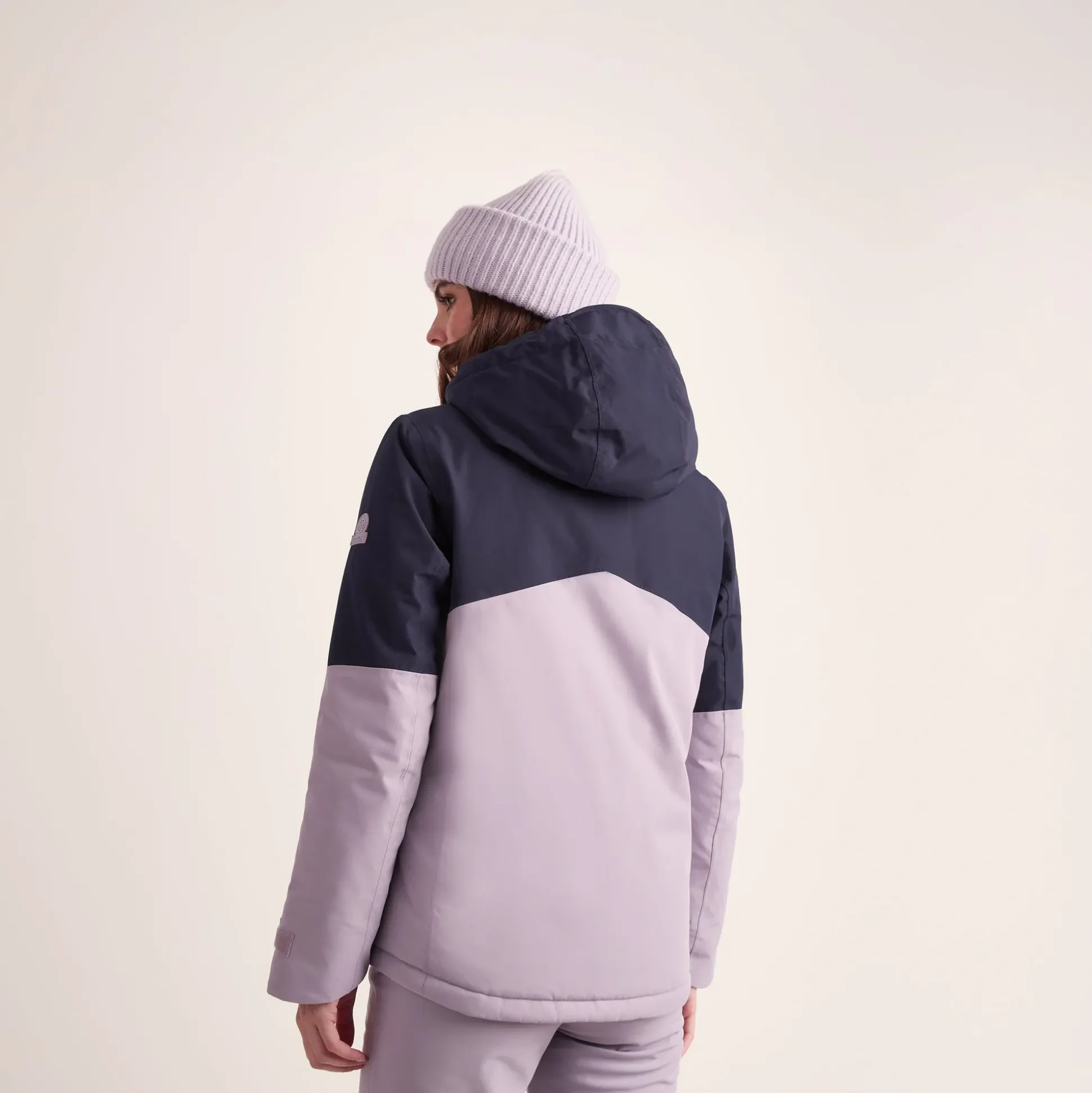 Corvara Womens Waterproof Insulated Ski Jacket - Oxford Blue/Lavender Grey