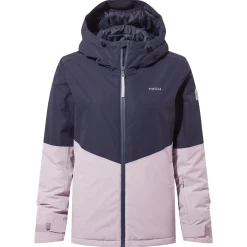 Corvara Womens Waterproof Insulated Ski Jacket - Oxford Blue/Lavender Grey