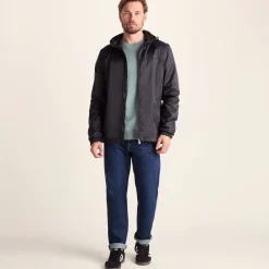 Craven Mens Waterproof Packaway Jacket - Black