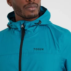 Craven Mens Waterproof Packaway Jacket - Mosaic Blue