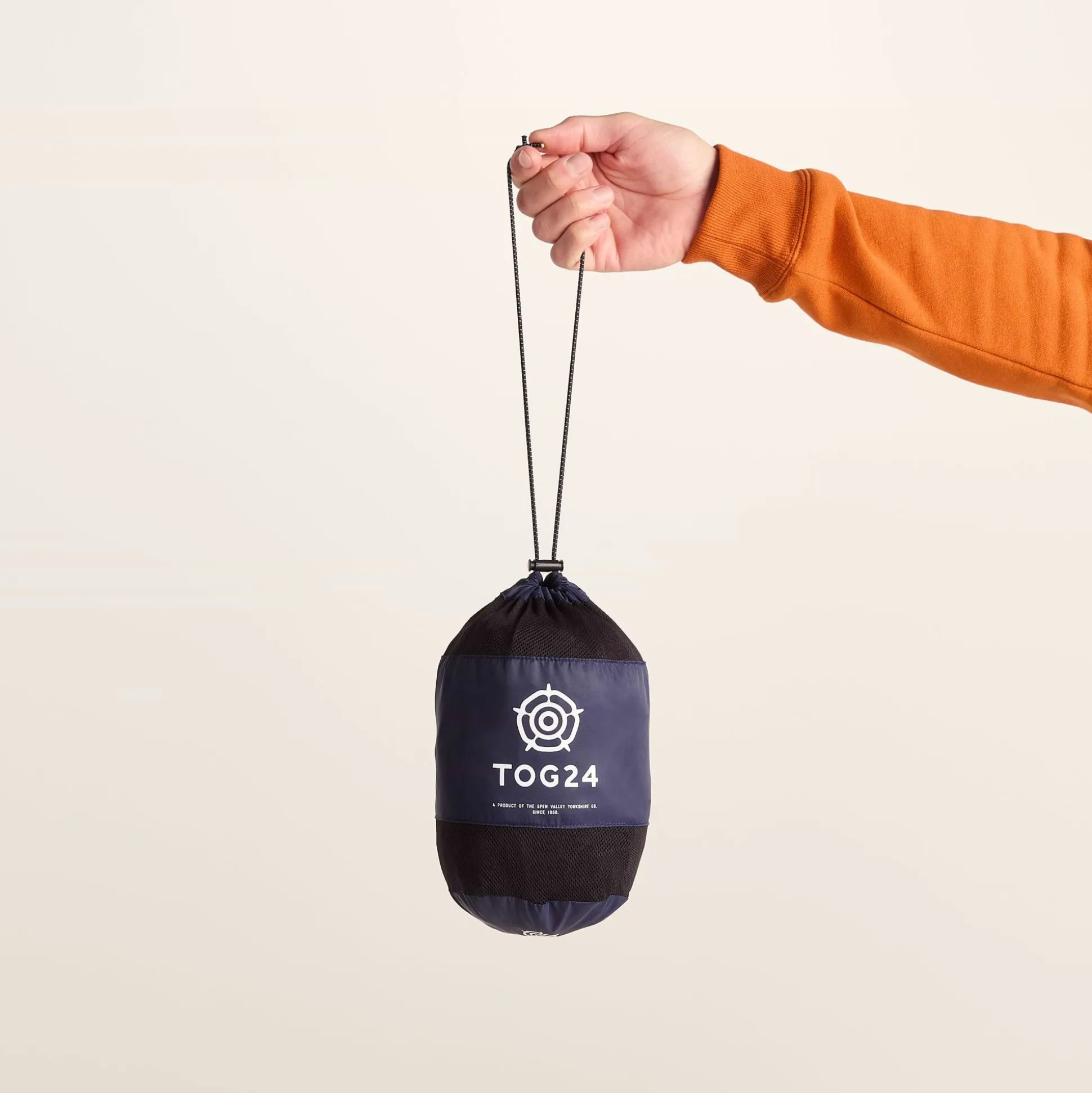 Craven Mens Waterproof Packaway Jacket - Navy