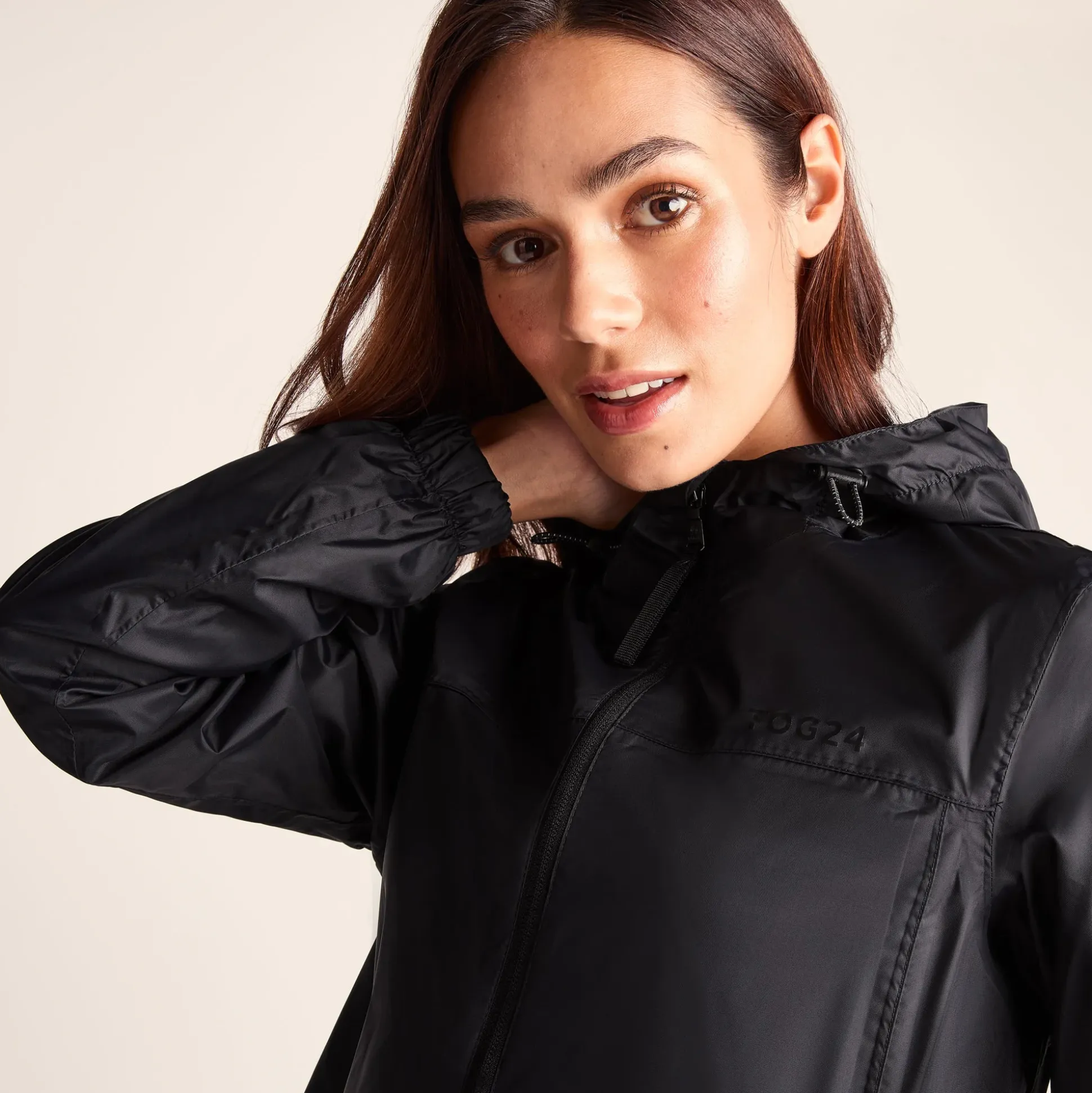 Craven Womens Waterproof Packaway Jacket - Black
