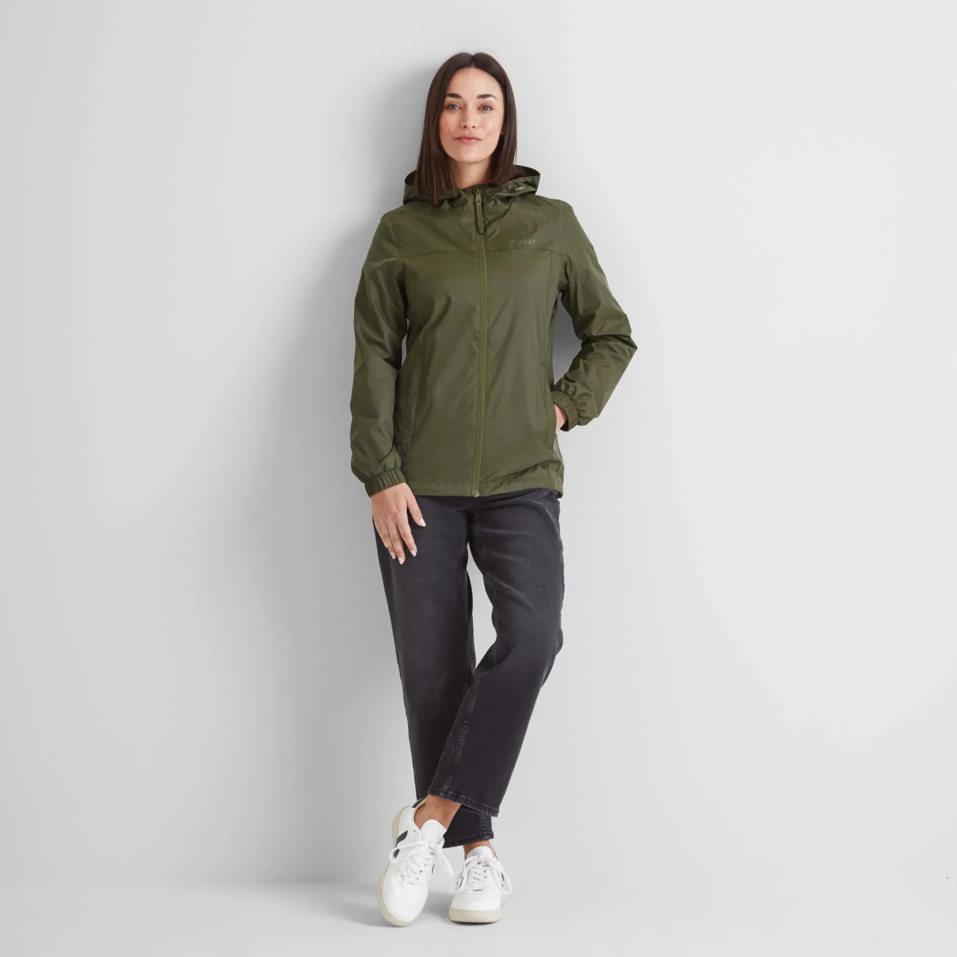 Craven Womens Waterproof Packaway Jacket - Khaki
