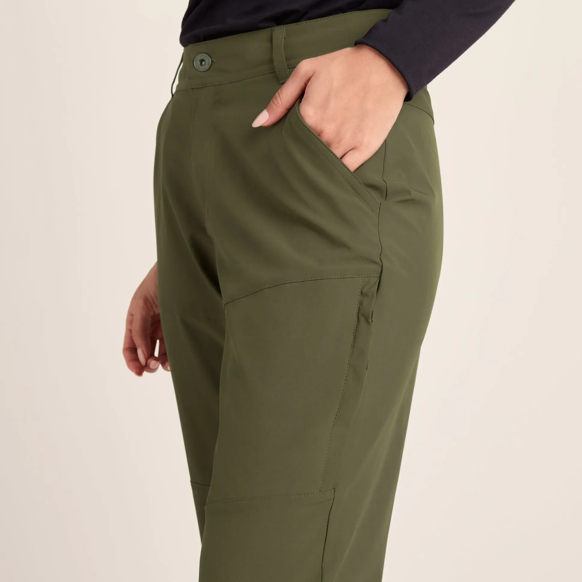 Denver Womens Walking Trousers Long - Khaki