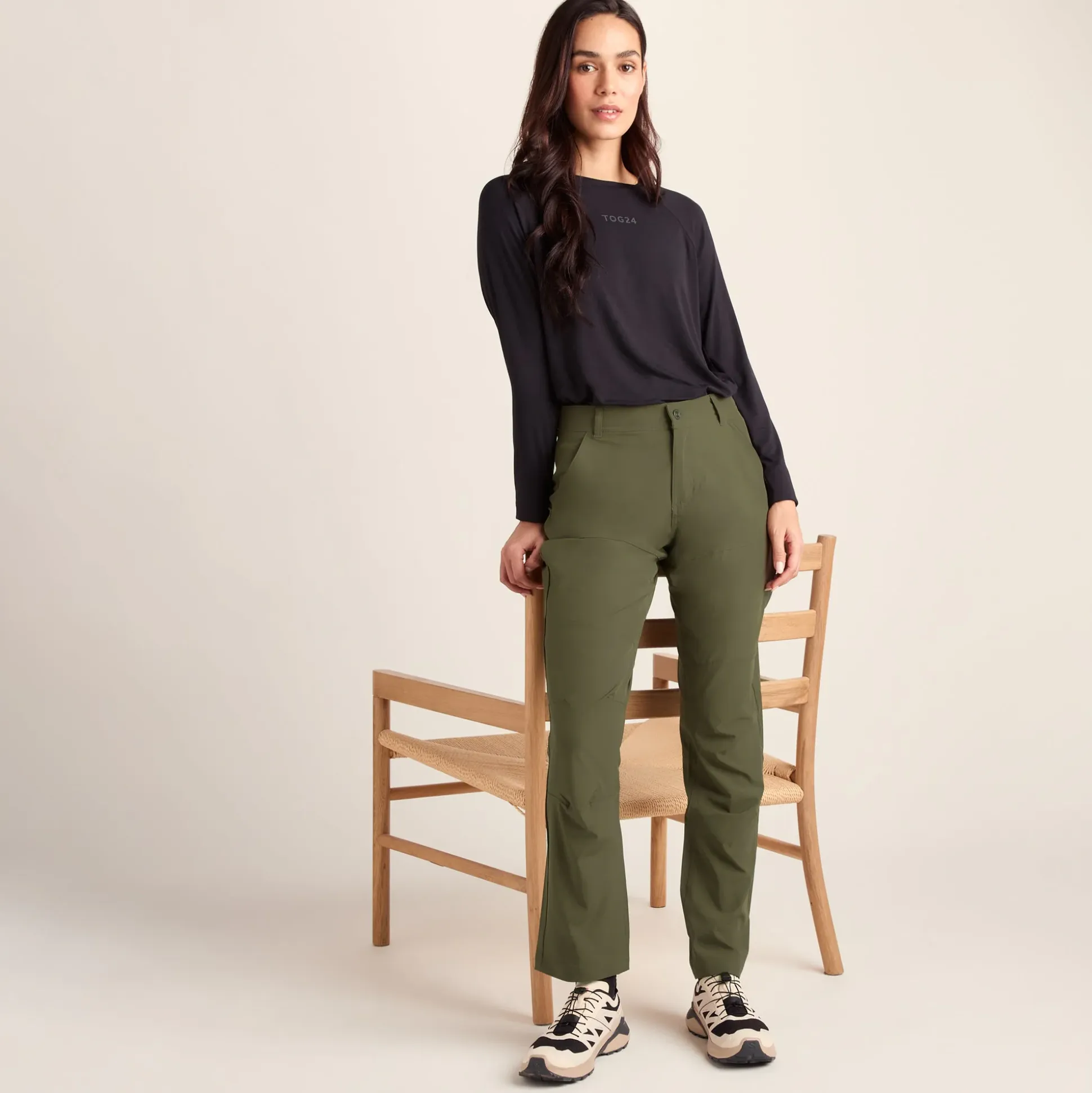 Denver Womens Walking Trousers Regular - Khaki