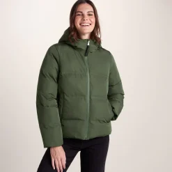 Dina Womens Shower Resistant Insulated Jacket - Dark Green
