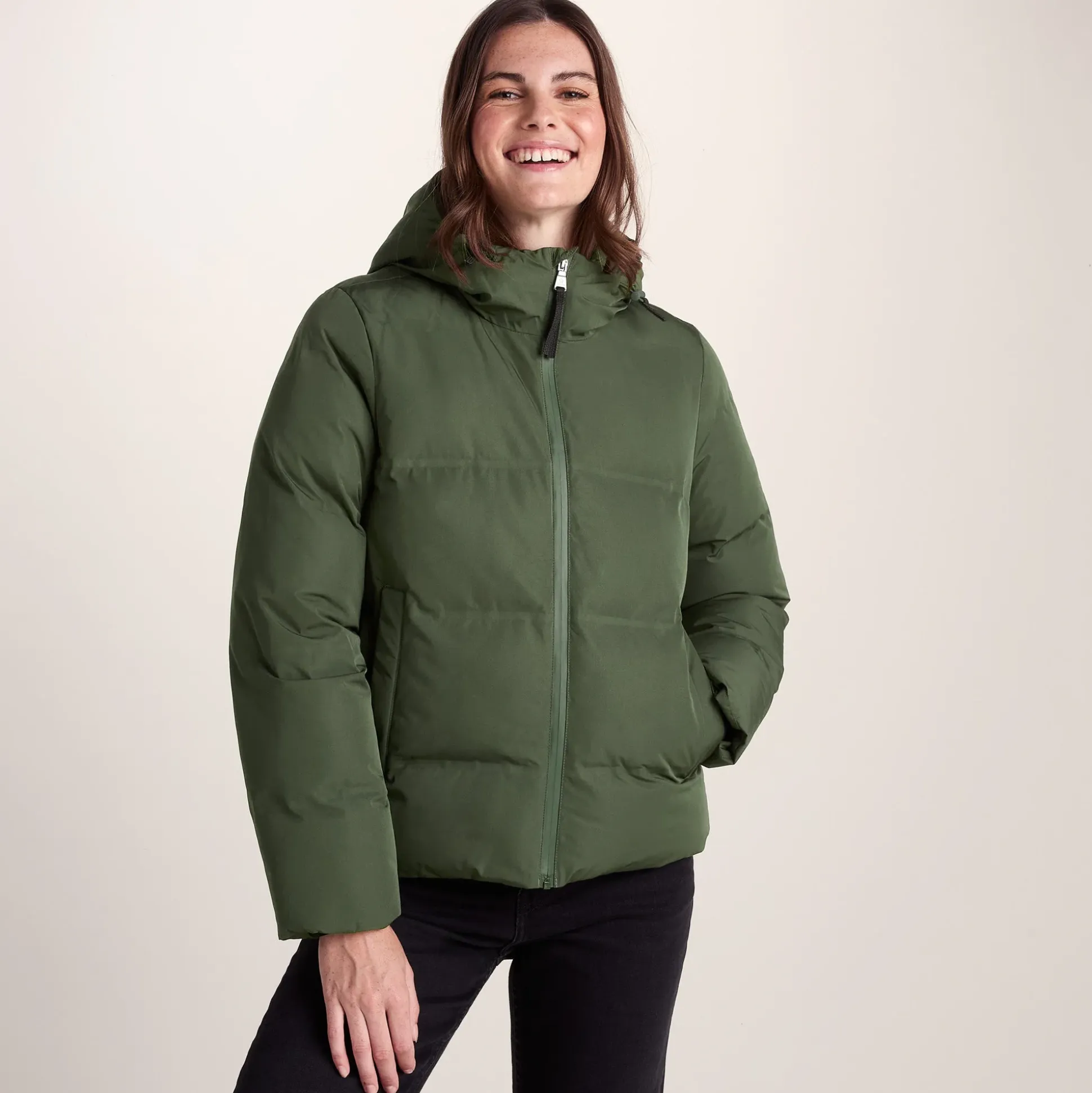 Dina Womens Shower Resistant Insulated Jacket - Dark Green