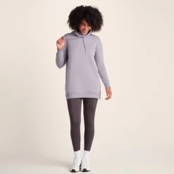 Drakeford Womens Supersoft Longline Sweat - Lavender Grey