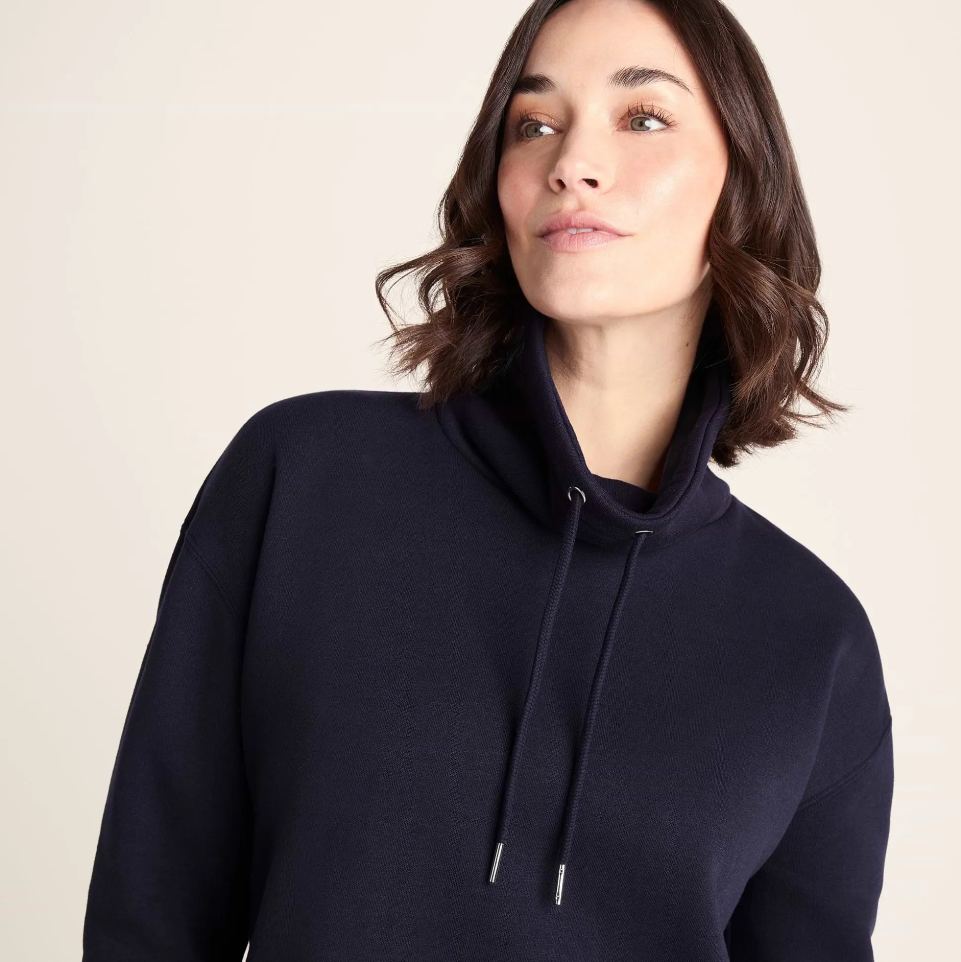 Drakeford Womens Supersoft Longline Sweat - Oxford Blue