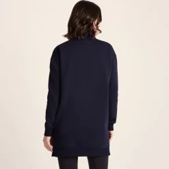 Drakeford Womens Supersoft Longline Sweat - Oxford Blue