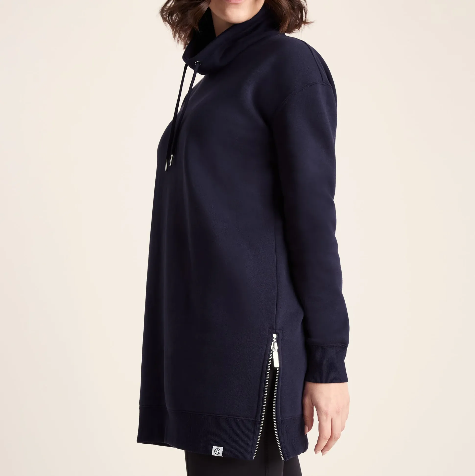 Drakeford Womens Supersoft Longline Sweat - Oxford Blue