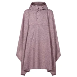 Drench Unisex Waterproof Poncho - Dusky Pink Wiggle Print