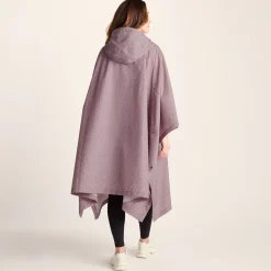 Drench Unisex Waterproof Poncho - Dusky Pink Wiggle Print