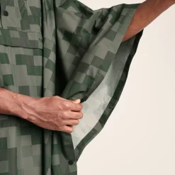 Drench Unisex Waterproof Poncho - Forage Green Pixel Print