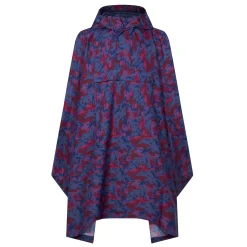 Drench Unisex Waterproof Poncho - Oxford Blue Abstract Print