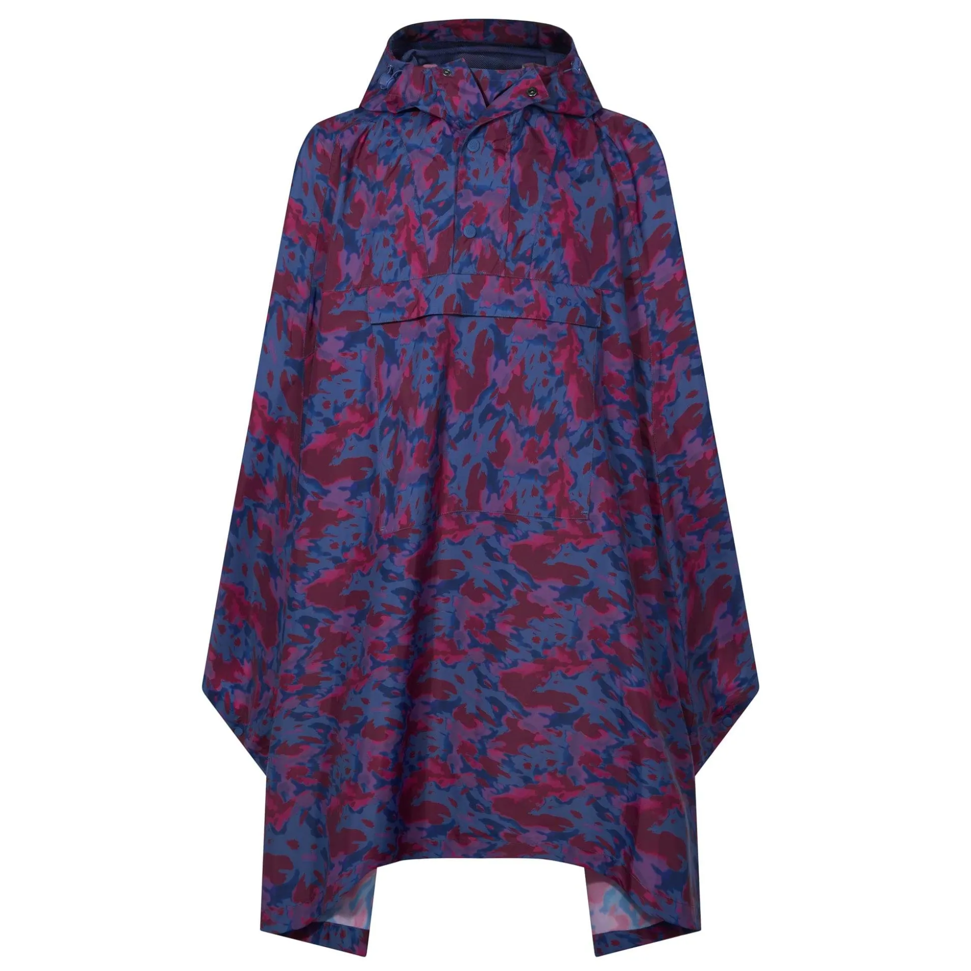 Drench Unisex Waterproof Poncho - Oxford Blue Abstract Print
