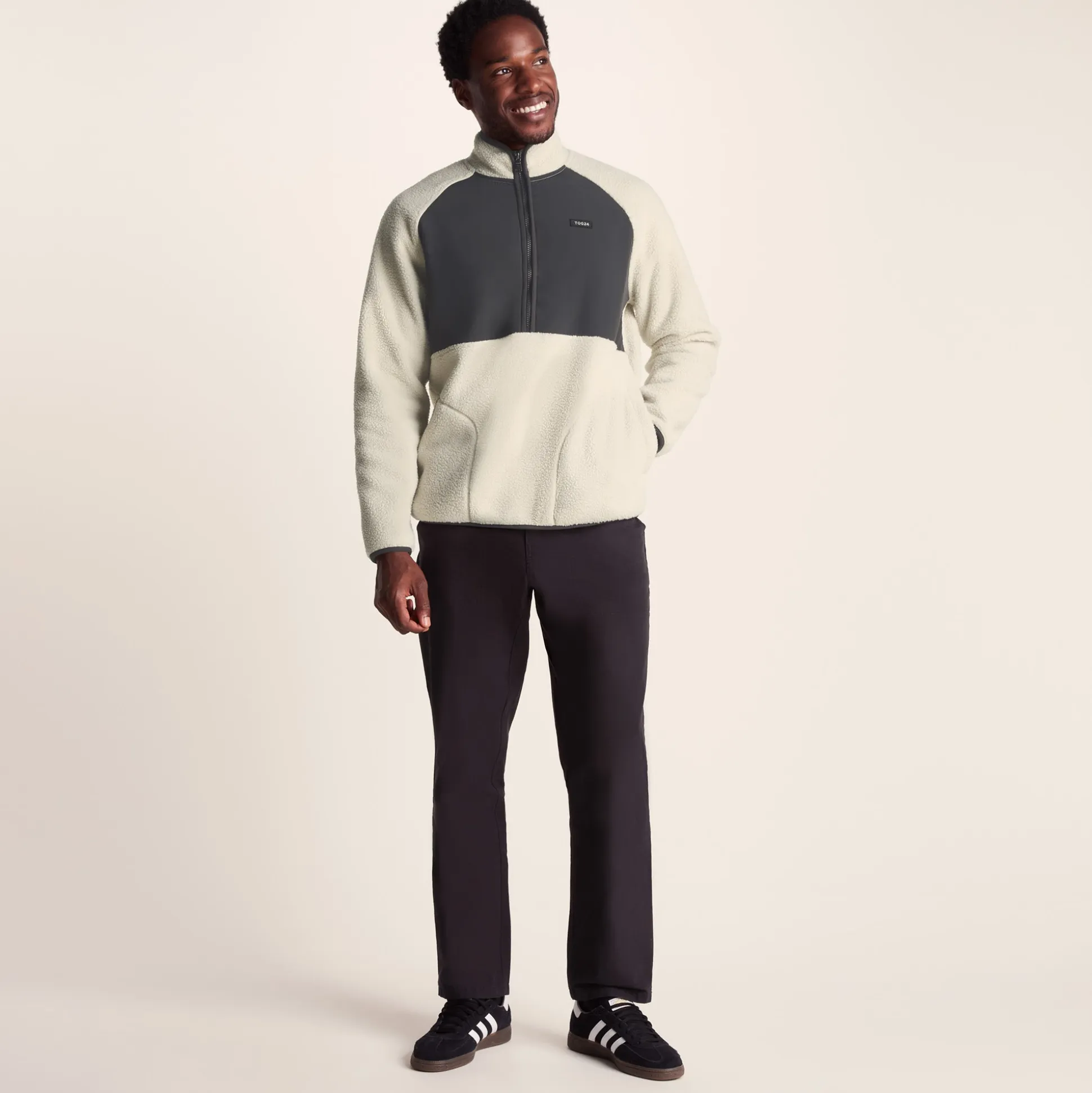 Eldon Mens Sherpa Fleece - Warm Cloud