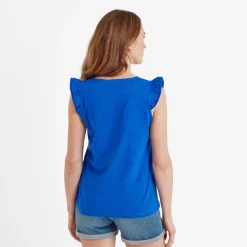 Eleanor Womens T-Shirt - Mykonos Blue
