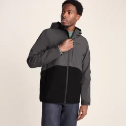 Ellon Mens Waterproof Jacket - Black/Deep Slate