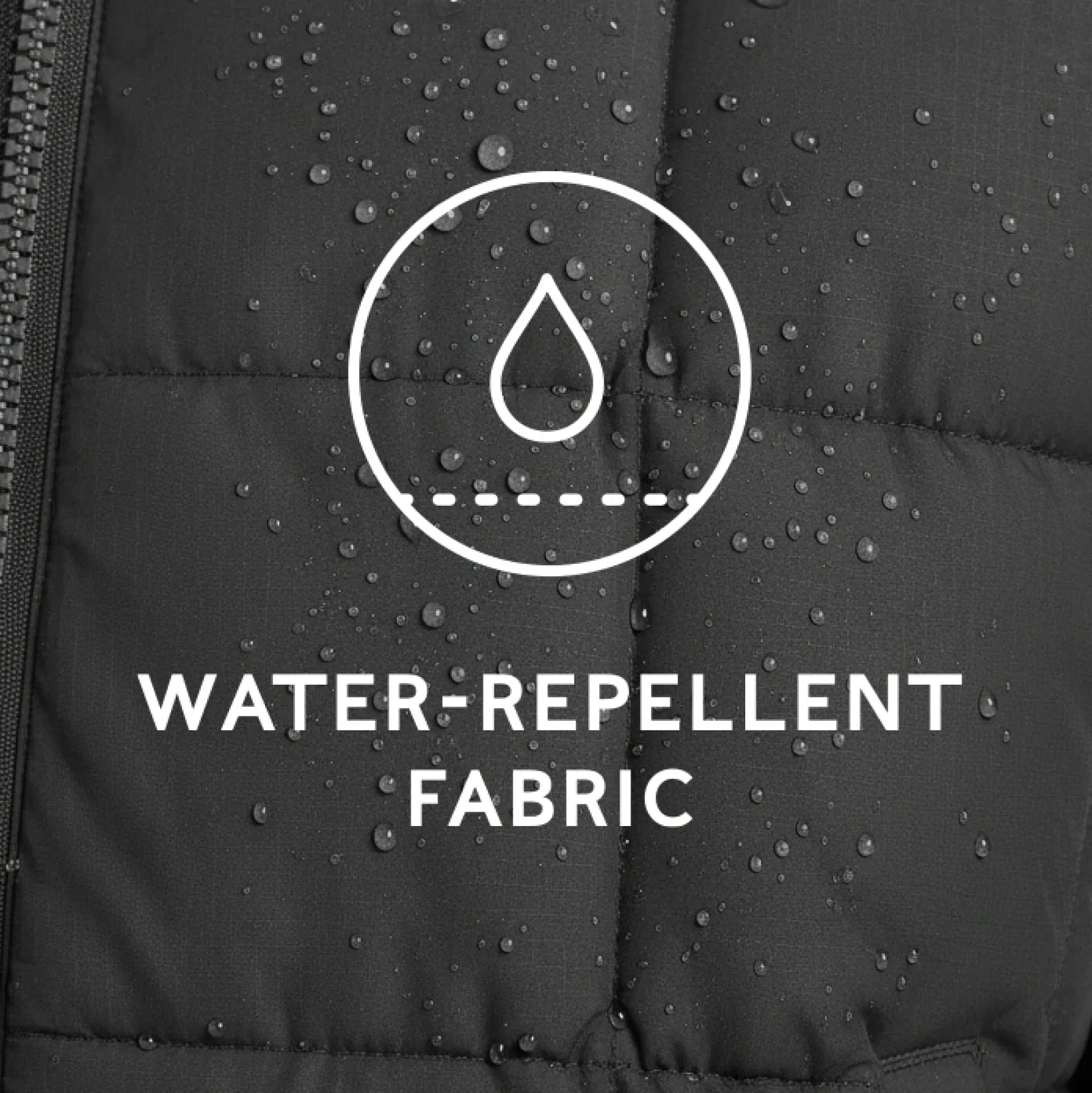 Else Womens Oversized Shower Resistant Heavy Padded Jacket - Black