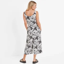 Emmie Womens Supersoft Jumpsuit - Black Floral Print
