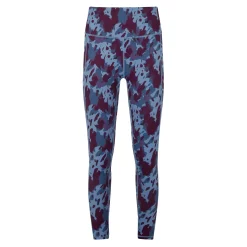 Farby Womens Breathable Performance Leggings - Smokey Blue Print