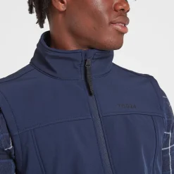 Feizor Mens Shower Resistant Softshell Gilet - Navy