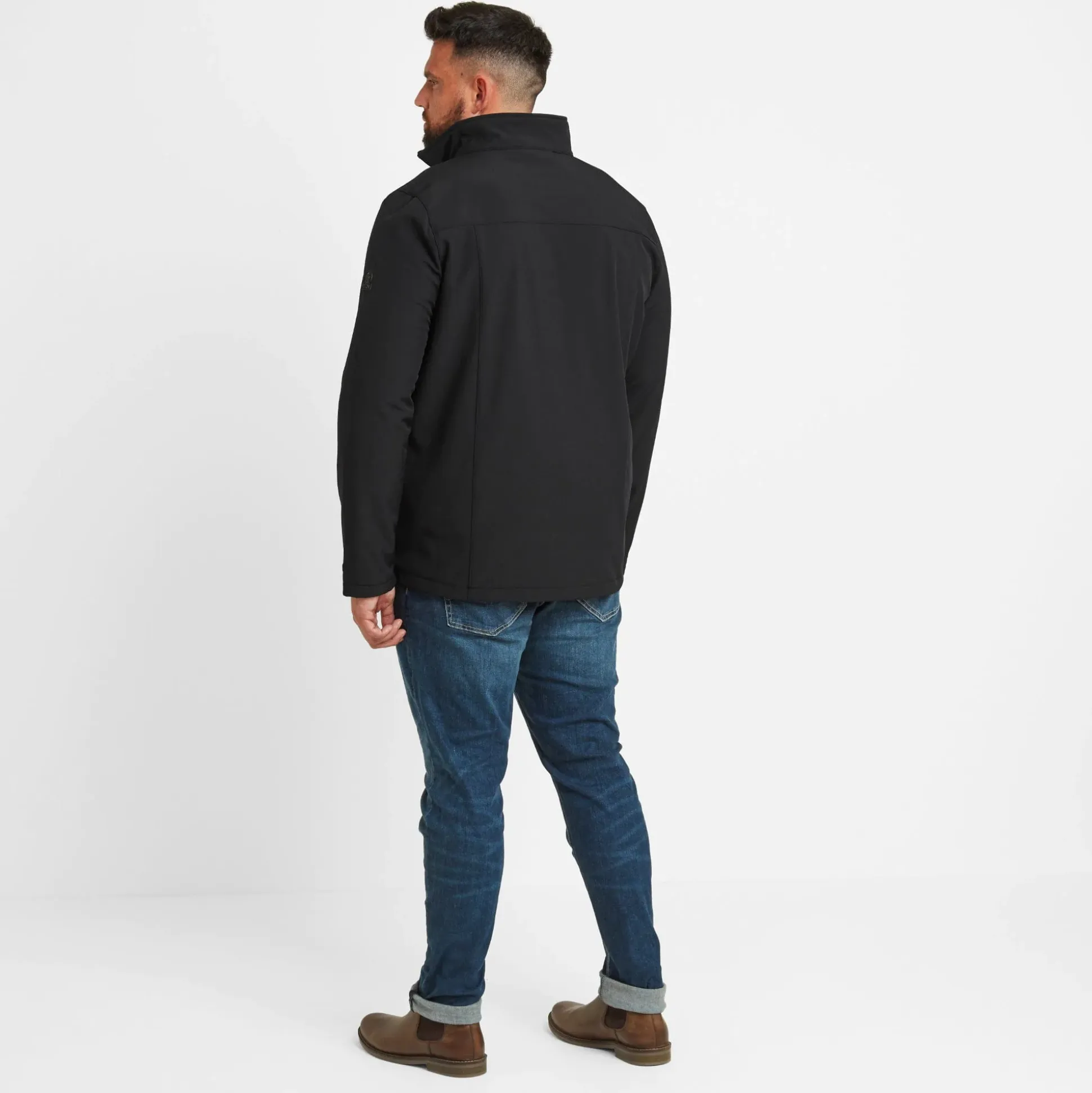 Feizor Mens Shower Resistant Softshell Jacket - Black