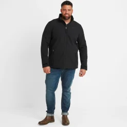 Feizor Mens Shower Resistant Softshell Jacket - Black