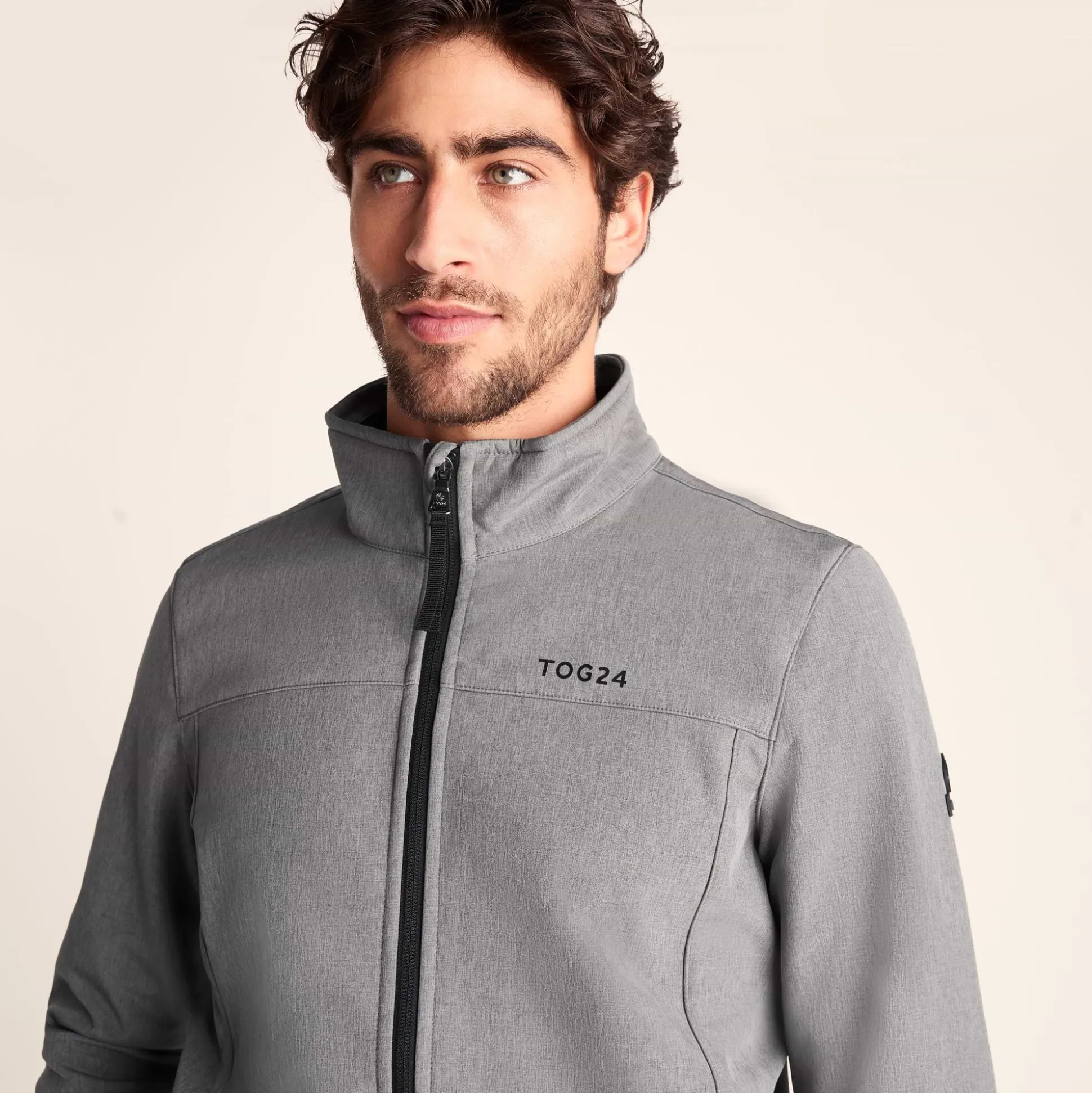 Feizor Mens Shower Resistant Softshell Jacket - Dark Grey Marl