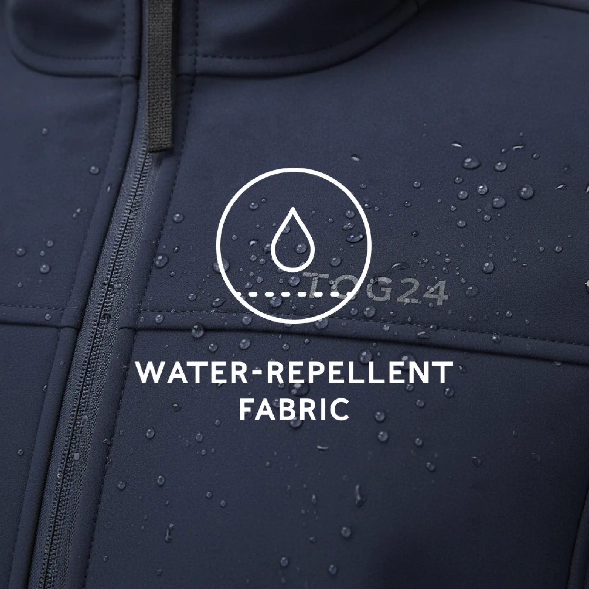 Feizor Mens Shower Resistant Softshell Jacket - Navy