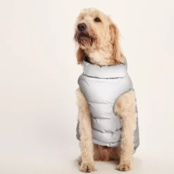 Fetch Padded Dog Coat L - Dark Indigo/Vanilla/Light Forest
