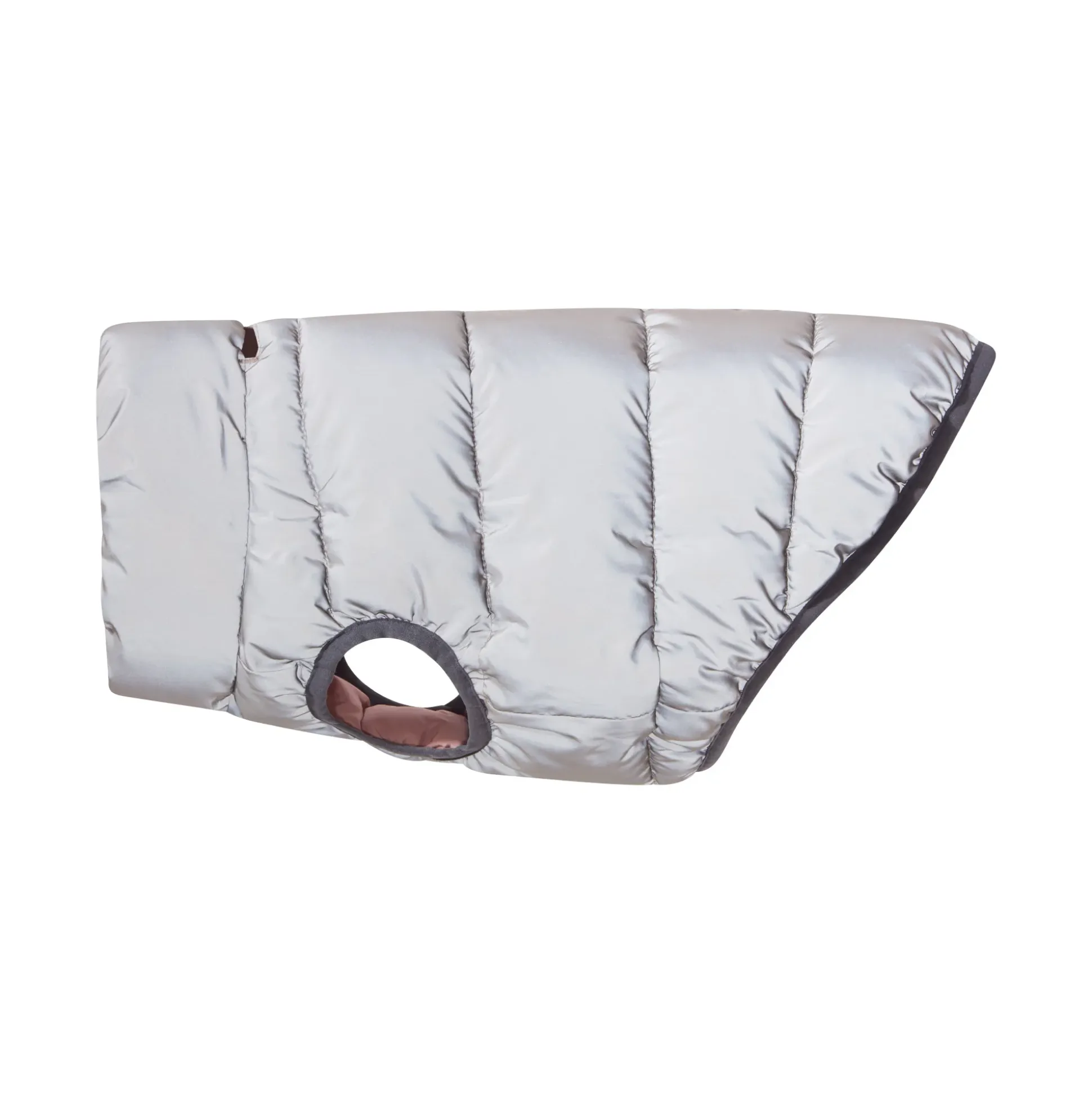 Fetch Padded Dog Coat M - Faded Pink/Ice Grey/Washed Blue