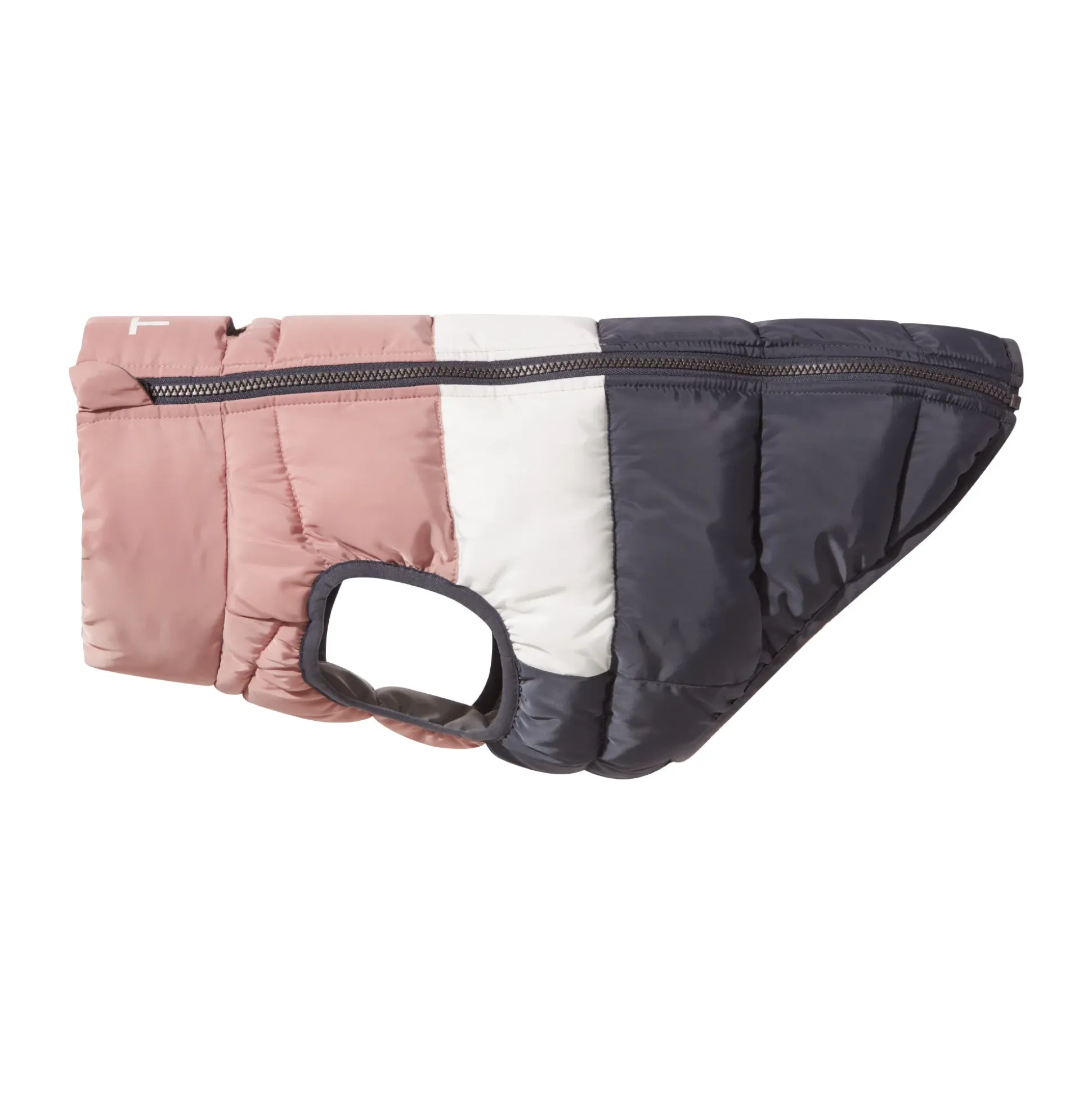Fetch Padded Dog Coat XS - Faded Pink/Ice Grey/Washed Blue