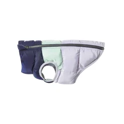 Fetch Padded Dog Coat XS - Oxford Blue/Light Mist/Lavender Grey