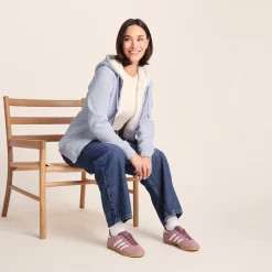 Finch Womens Supersoft Sherpa Fleece Lined Hoody - Pale Lilac