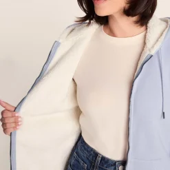 Finch Womens Supersoft Sherpa Fleece Lined Hoody - Pale Lilac