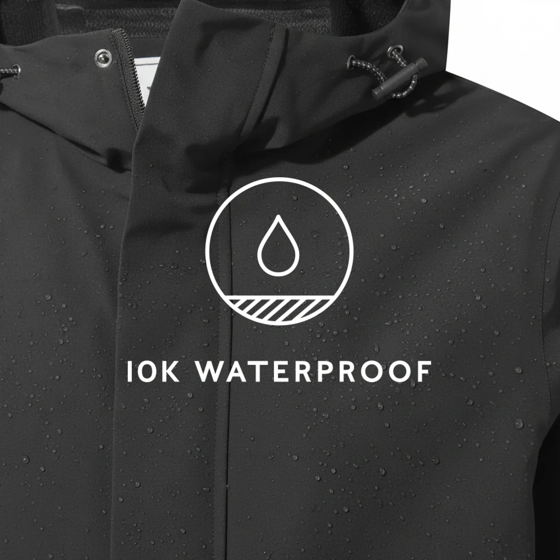 Flynn Mens Waterproof Jacket - Black
