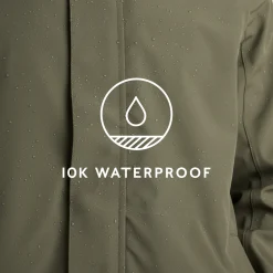 Flynn Mens Waterproof Jacket - Moss Green