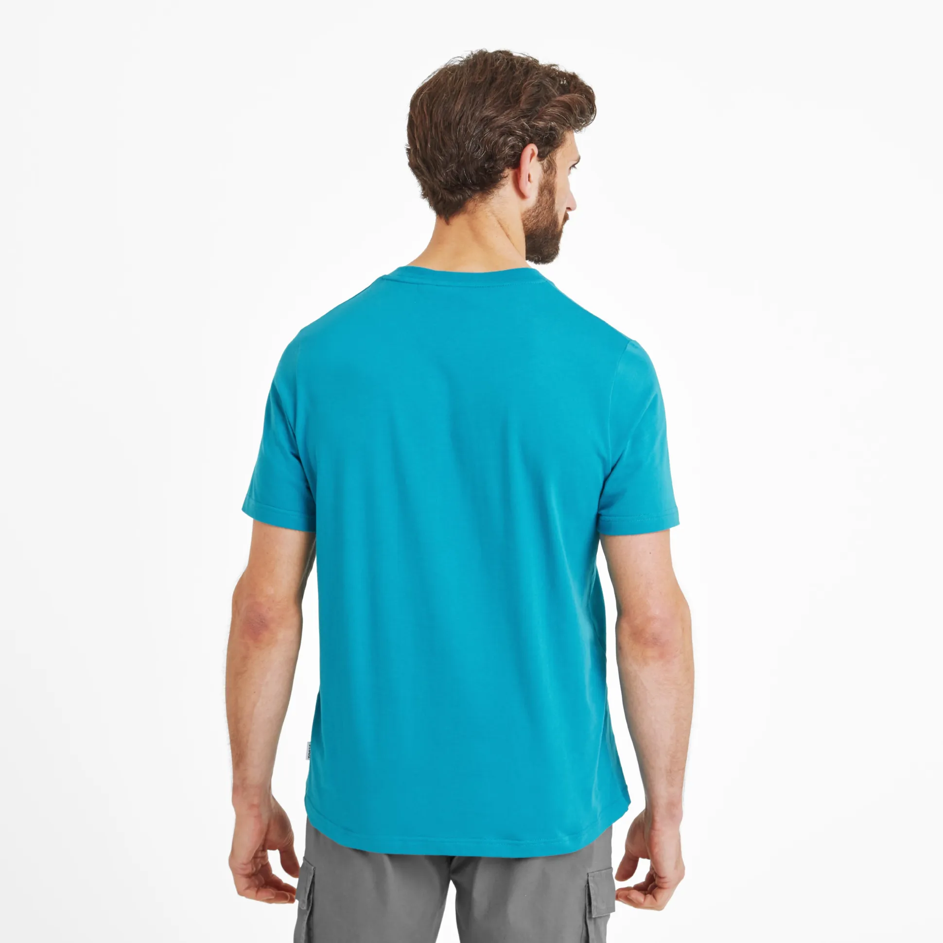 Foran Mens 100% Cotton Supersoft T-Shirt - Mosaic Blue