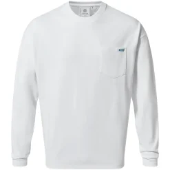 Formby Mens Relaxed Fit Long Sleeve Supersoft Jersey T-Shirt - Optic White