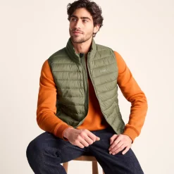 Gibson Mens Insulated Padded Gilet - Khaki
