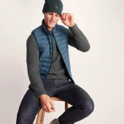 Gibson Mens Insulated Padded Gilet - Lagoon Blue