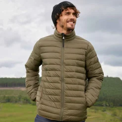 Gibson Mens Insulated Padded Jacket - Khaki