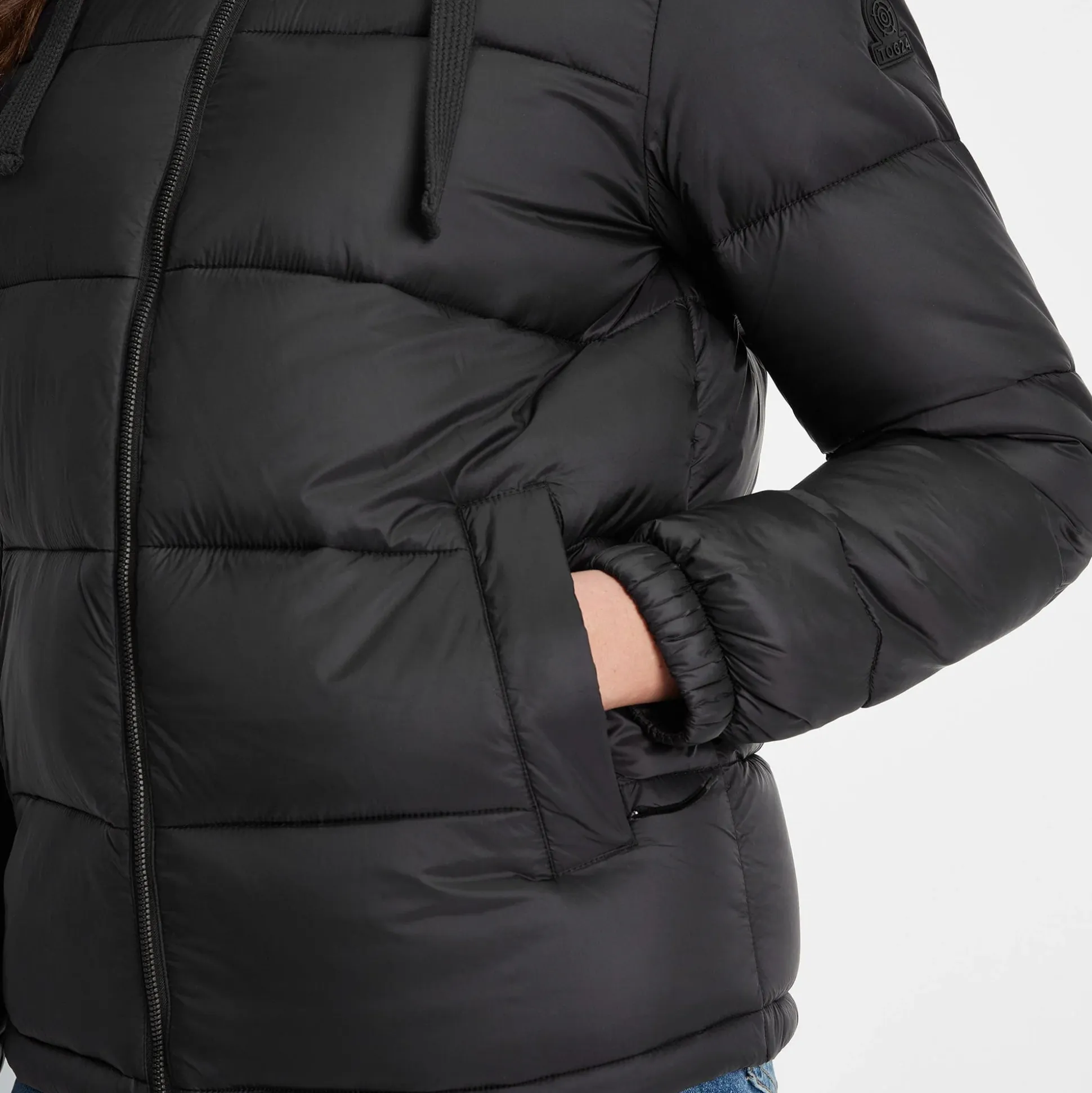 Gilly Womens Short Padded Jacket - Black