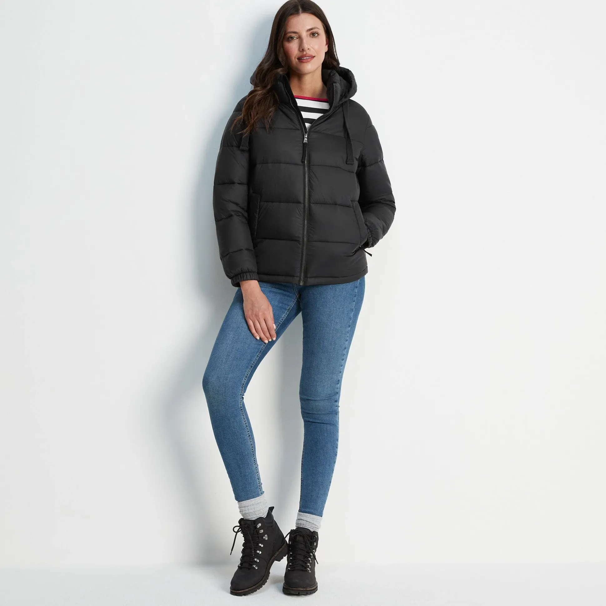 Gilly Womens Short Padded Jacket - Black